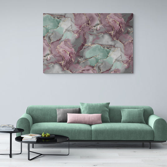 Amethyst and Aqua - Canvas Mérida Fine Print Art