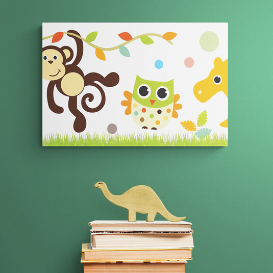 Animated Animals - Canvas Mérida Fine Print Art