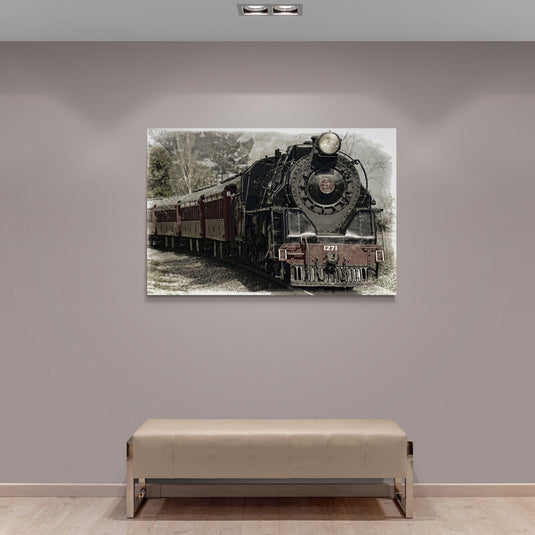 Antique Train - Canvas Mérida Fine Print Art