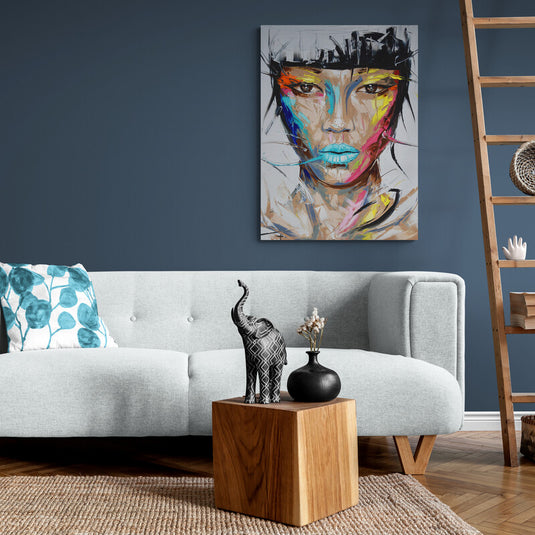 Asian Woman - Canvas Mérida Fine Print Art