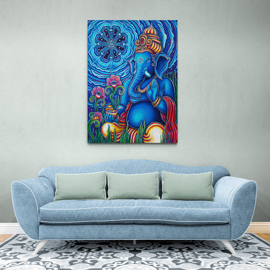 Astral Ganesha - Canvas Mérida Fine Print Art