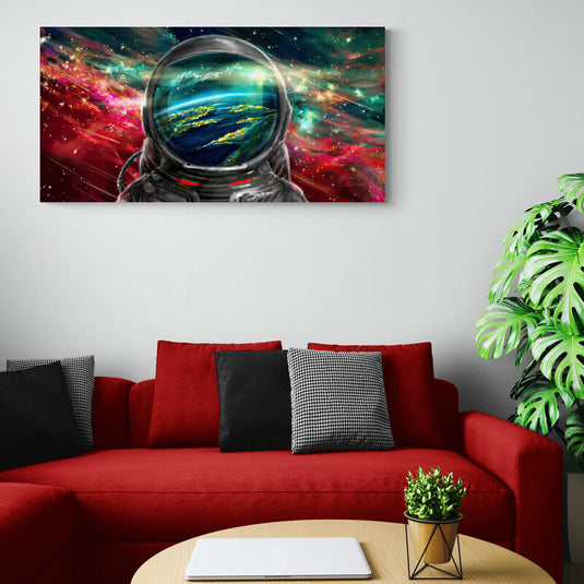 Astronaut Colorfu - Canvas Mérida Fine Print Art
