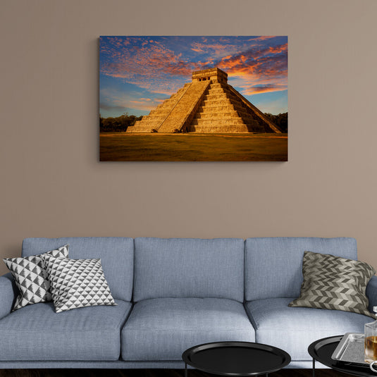 Atardecer en el Castillo - Canvas Mérida Fine Print Art