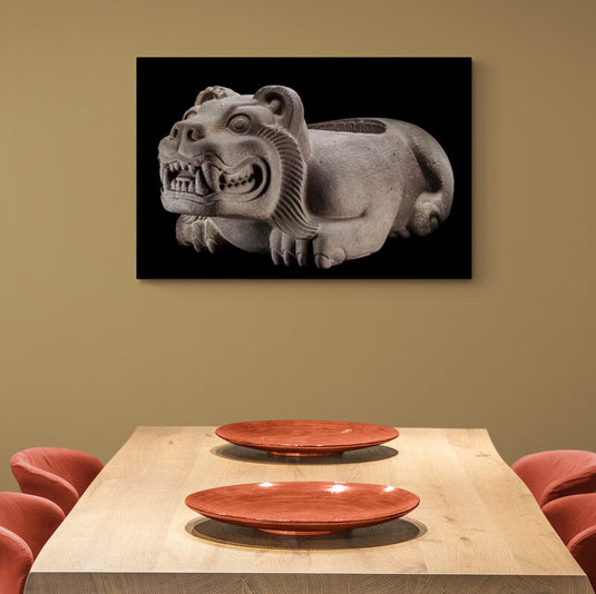 Aztec Jaguar - Canvas Mérida Fine Print Art