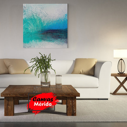 Azules Abstractos - Canvas Mérida Fine Print Art