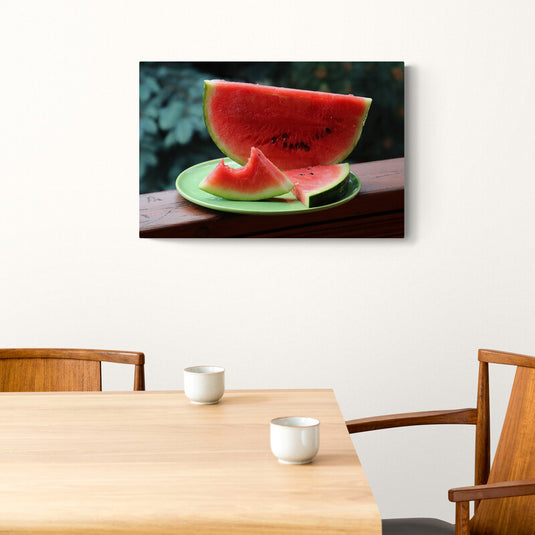 Bitten Watermelon - Canvas Mérida Fine Print Art