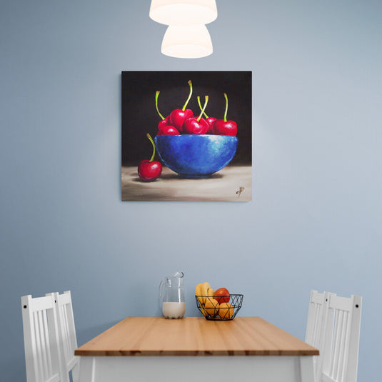 Blue Bowl - Canvas Mérida Fine Print Art