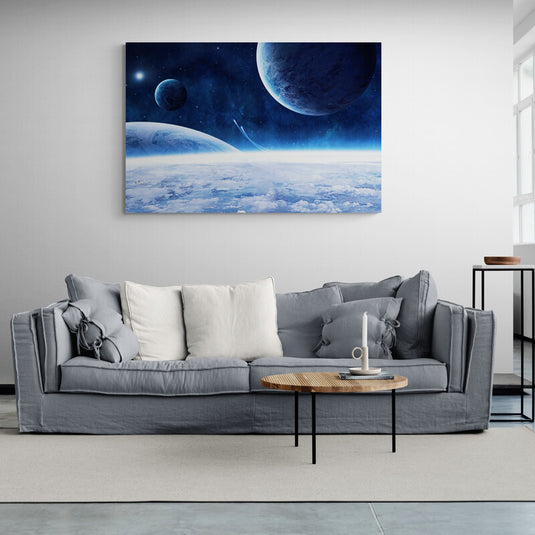Blue Planets - Canvas Mérida Fine Print Art