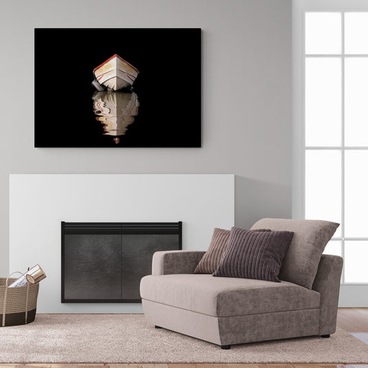 Boat in the Dark - Canvas Mérida Fine Print Art