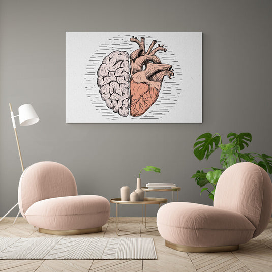 Brain Heart - Canvas Mérida Fine Print Art