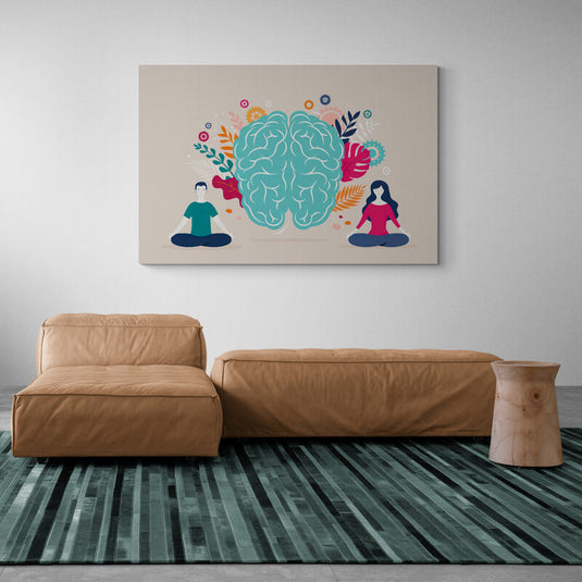 Brain Meditation - Canvas Mérida Fine Print Art