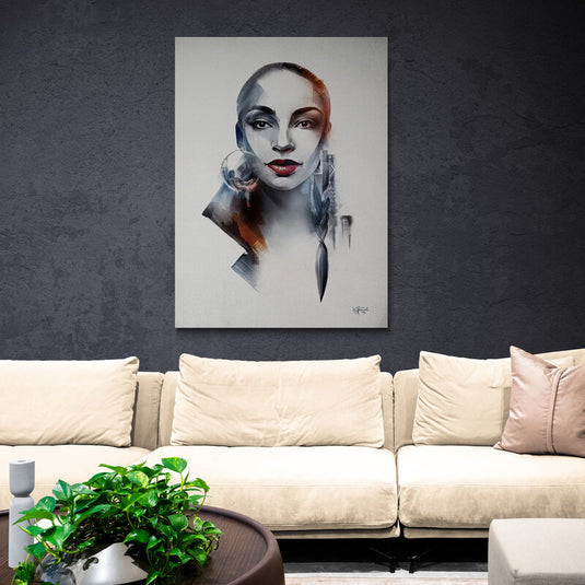 Brave Woman - Canvas Mérida Fine Print Art