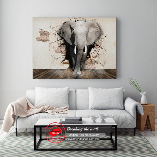 Breaking the Wall - Canvas Mérida Fine Print Art