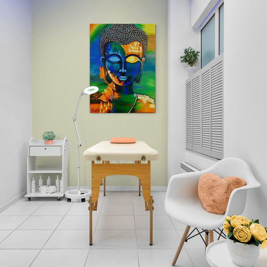 Buddha Multicolor - Canvas Mérida Fine Print Art