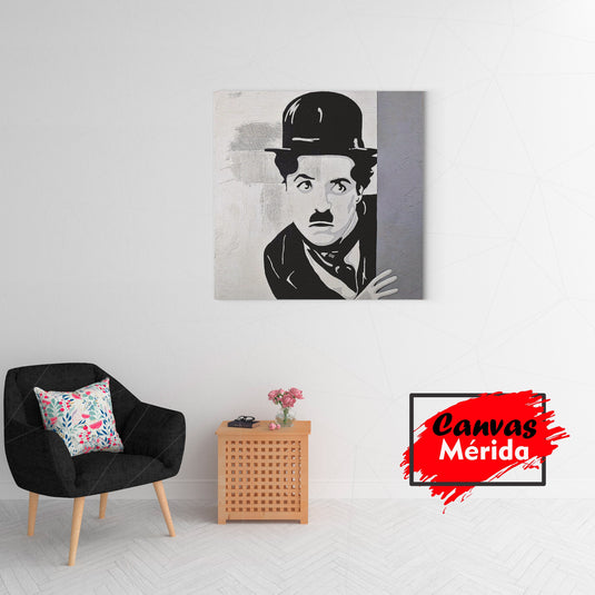 Charles Chaplin Asomandose - Canvas Mérida Fine Print Art