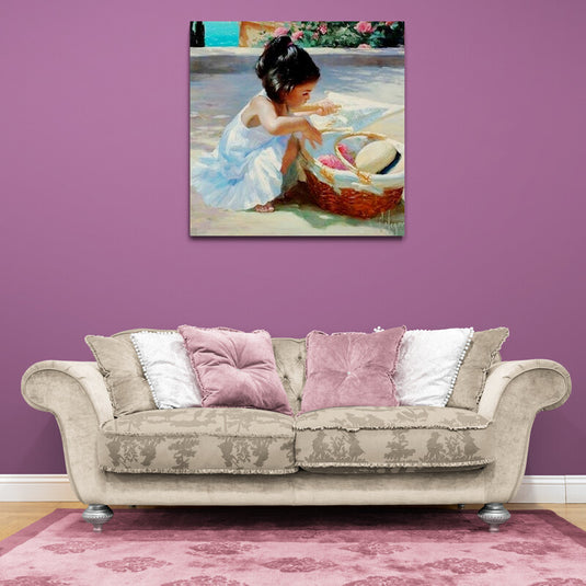Childhood Portraits - Canvas Mérida Fine Print Art