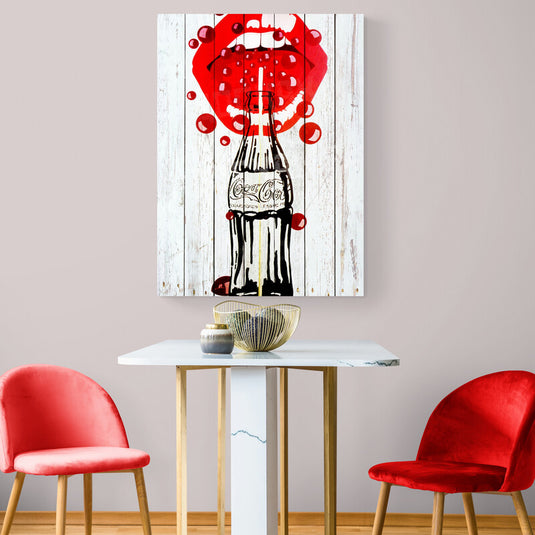 Coca Cola Red - Canvas Mérida Fine Print Art
