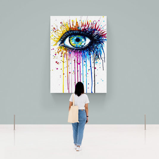 Colorful Eye - Canvas Mérida Fine Print Art
