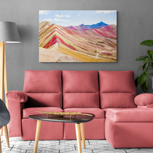 Colorful Mountains - Canvas Mérida Fine Print Art