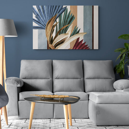 Colorful Palm - Canvas Mérida Fine Print Art