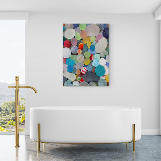 Colorful River Stones - Canvas Mérida Fine Print Art