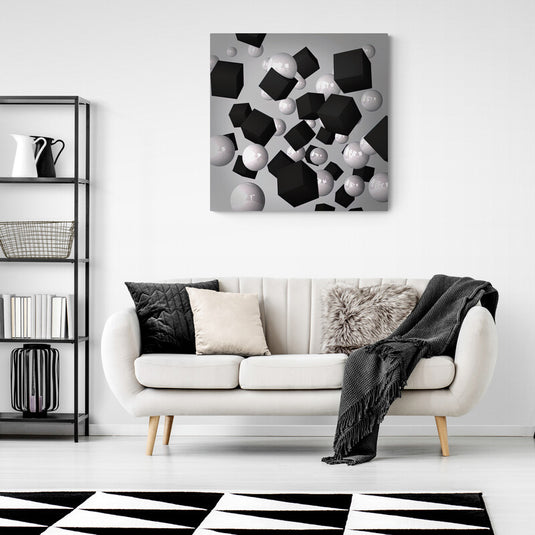 Combined Figures in Neutral - Canvas Mérida Fine Print Art