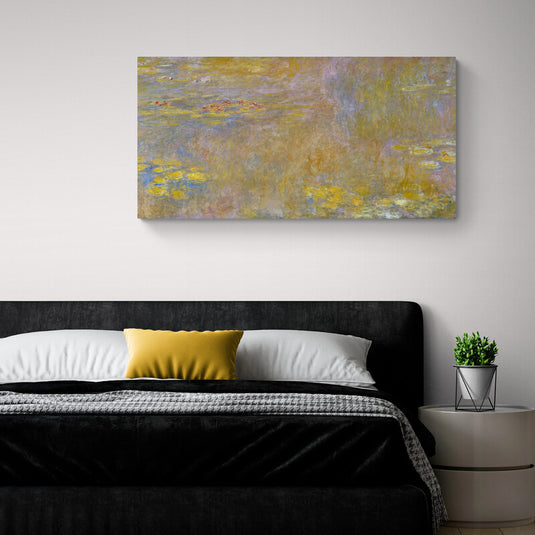 Pintura abstracta en tonos pastel inspirada en reflejos de agua