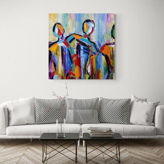 Complicity Between Friends - Canvas Mérida Fine Print Art