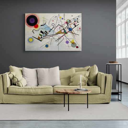 Kandinsky abstracción geométrica formas colores vibrantes