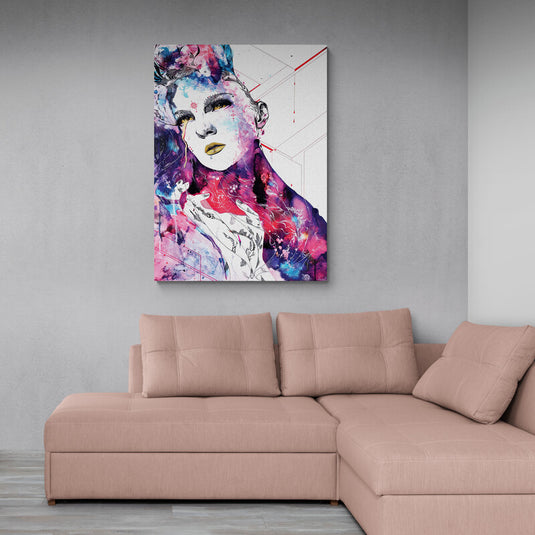 Contemporary Woman - Canvas Mérida Fine Print Art