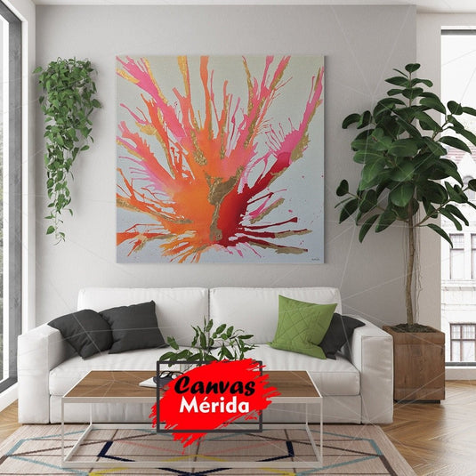 Coral Rosa - Canvas Mérida Fine Print Art