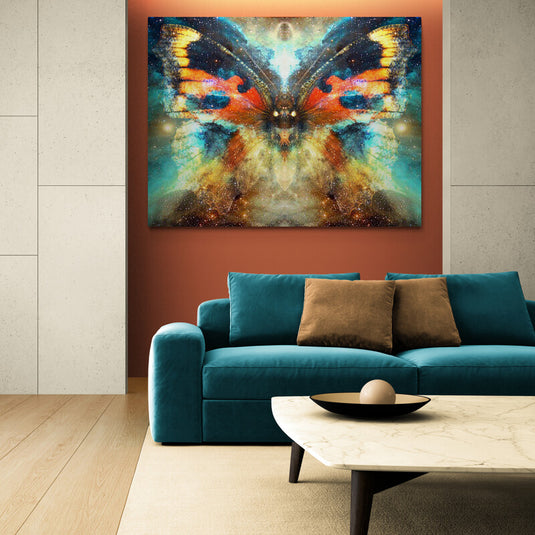 Pintura de mariposa cósmica