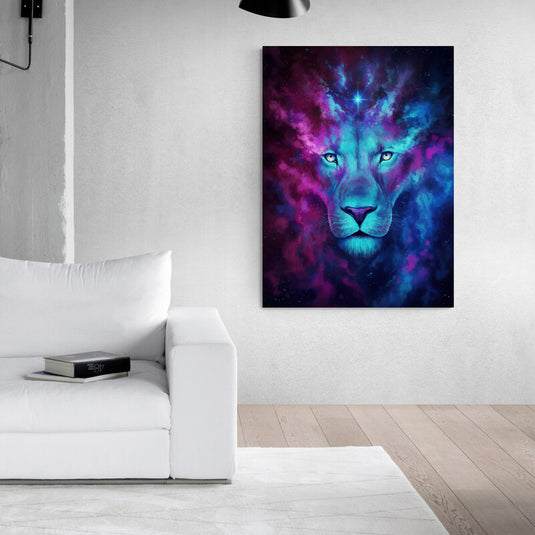 Cosmic Lion - Canvas Mérida Fine Print Art