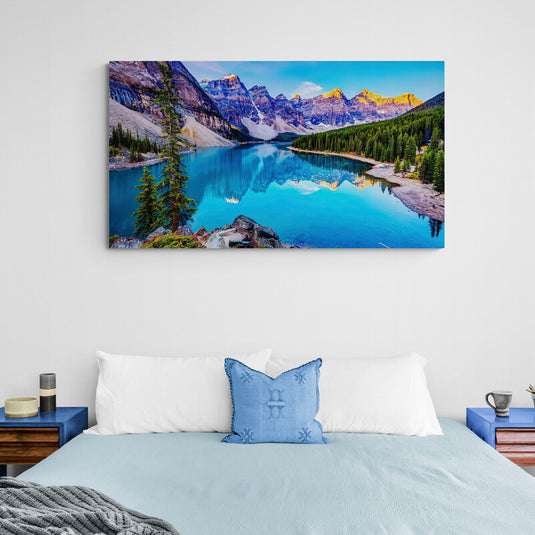 Crystal Reflection of Mountains - Canvas Mérida Fine Print Art