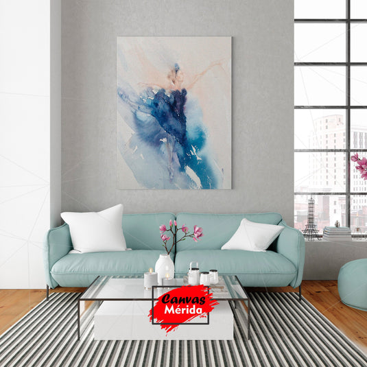 Danza Azul #2 - Canvas Mérida Fine Print Art