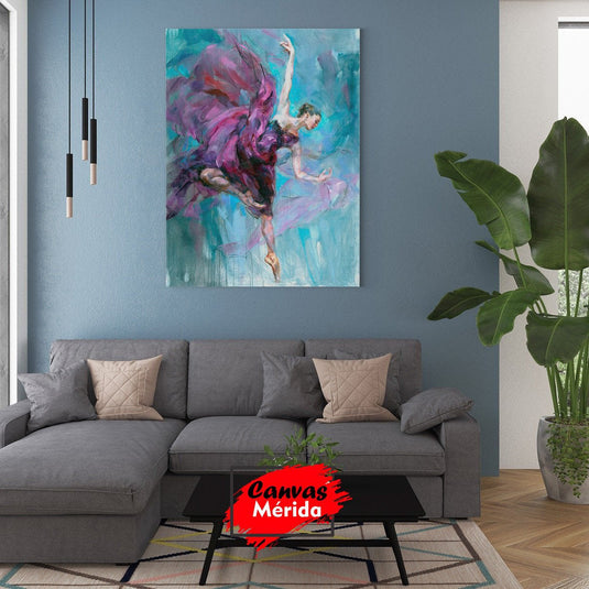 Danza Azul #3 - Canvas Mérida Fine Print Art