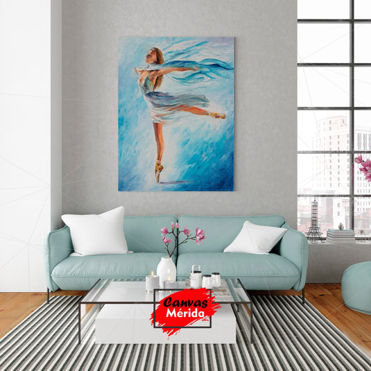 Danza Azul #5 - Canvas Mérida Fine Print Art