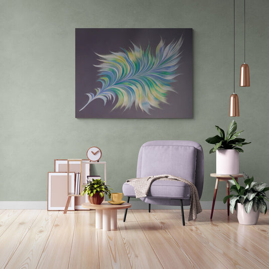 Delicate Feather - Canvas Mérida Fine Print Art