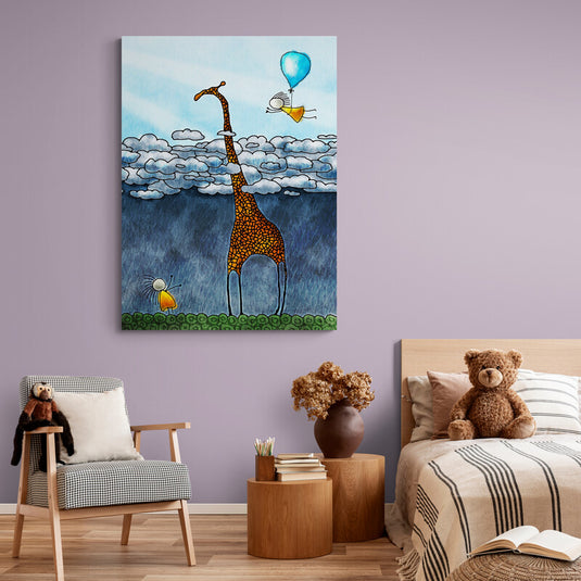 Drawing Animals - Canvas Mérida Fine Print Art