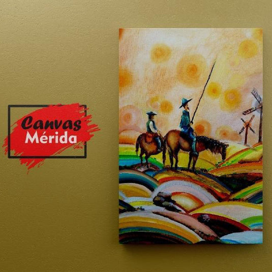 El Quijote y Sancho Panza - Canvas Mérida Fine Print Art