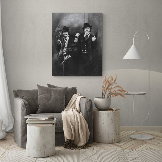 Pablo escobar y su primo - Canvas Mérida Fine Print Art