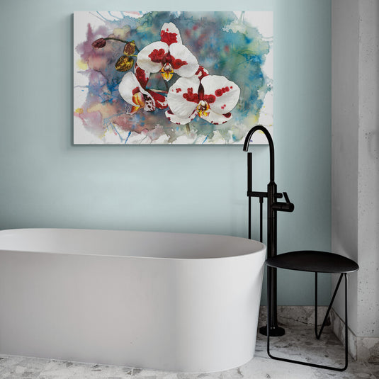 Espectro de Elegancia: Orquídeas Phalaenopsis en Acuarela