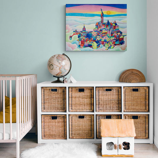 Fantasy of Castles - Canvas Mérida Fine Print Art