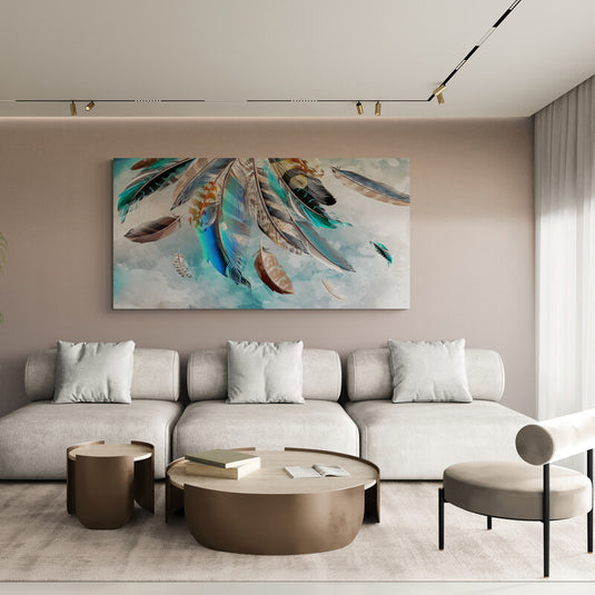 Feathers in the Air_apaisado - Canvas Mérida Fine Print Art