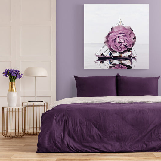 Flower Sailboat - Canvas Mérida Fine Print Art