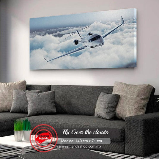 Fly Over the Clouds - Canvas Mérida Fine Print Art
