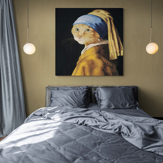 Gata con Aro de Perla