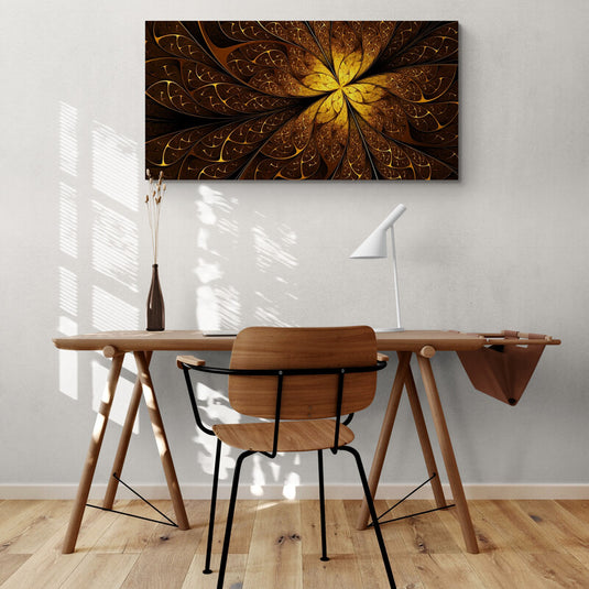 Fractal Gold - Canvas Mérida Fine Print Art