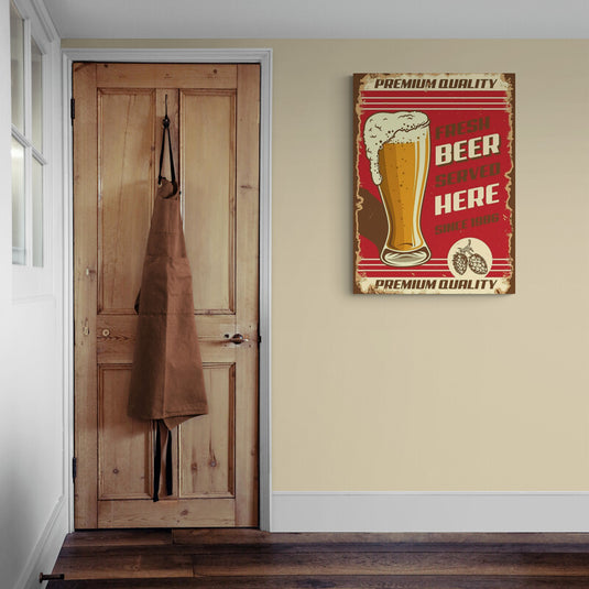 Fresh Beer - Canvas Mérida Fine Print Art