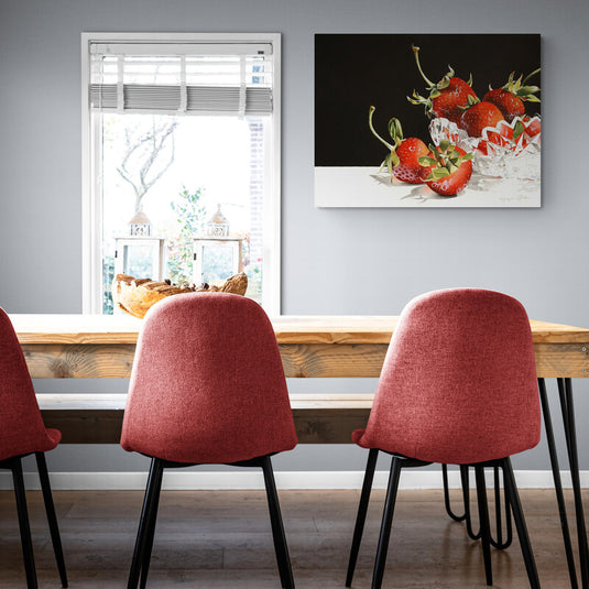 Fresh Strawberries - Canvas Mérida Fine Print Art